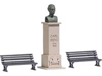 Busch BUSCH JAEGER 7732 H0 standbeeld Carl Benz Kant-en-klaar model