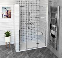 Polysan FORTIS LINE Nisdeur douche 1400mm, helder glas/rechts