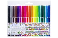 LG-Imports LG Imports viltstiften Marker Pens gekleurd junior 18 stuks
