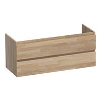 sanituba Natural Wood Solution onderkast voor dubbele wastafel 120cm