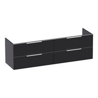 sanituba EVO onderkast 160cm black wood