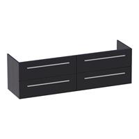 sanituba EX onderkast 160cm black wood