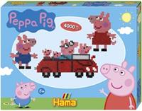 Hama Perlen HAMA 7952 Geschenkpackung Peppa Pig, 4.000 midi-Perlen & Zubehör