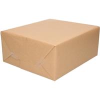 Duni Voordeelset van 4x stuks inpakpapier/cadeaupapier kraft bruin rollen 500 x 70 cm - Cadeaupapier