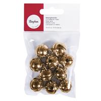 30x Gouden metalen belletjes met oog 19 mm hobby/knutsel benodigdheden - Hobbydecoratieobject