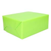 Shoppartners 5x rollen inpakpapier/cadeaupapier lichtgevend groen 200 x 70 cm op rol - Cadeaupapier