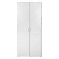 Leen Bakker Kledingkast Space 2-deurs - wit - 175,4x77,6x49,5 cm