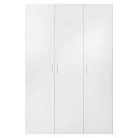 Leen Bakker Kledingkast Space 3-deurs - wit - 175,4x115,8x49,5 cm