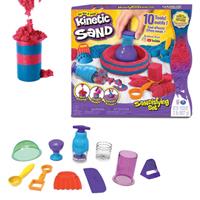 Spin Master Kinetic Sand - Sandisfying Set, rot/blau