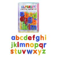 4x setjes Gekleurde magnetische alfabet speelgoed letters 26 stuks 4 cm - Magneten