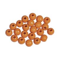 Rayher hobby materialen 575x stuks oranje houten kralen 6 mm - Hobbykralen