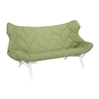 kartell Foliage Sessel/Sofa  Bezu grün Trevira Beine: weiß