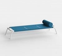 conmoto Genua Liege Sessel/Sofa  Farbe: blau Gestell Farbe: weiss