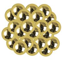 Rayher hobby materialen 88x stuks gouden plastic hobby kralen van 10 mm -