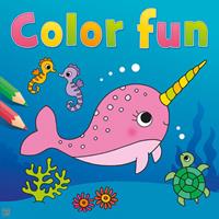 Deltas kleurboek Color Fun junior 22 cm papier blauw