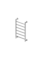 eastbrook Eshton radiator 80 x 60cm 183 watt chroom