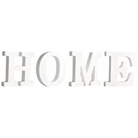 Rayher hobby materialen Houten deco hobby letters - 4x losse witte letters om het woord HOME te maken -