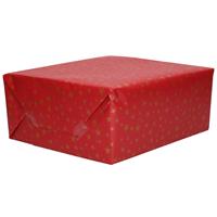 Bellatio 5x Rollen Kerst inpakpapier/cadeaupapier bordeaux rood 2,5 x 0,7 meter -