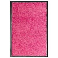 Deurmat wasbaar 40x60 cm roze