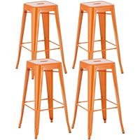 clp 4er Set Barhocker Joshua-orange