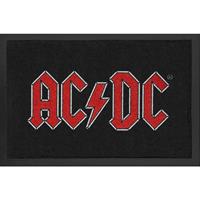 popmusik AC/DC Fußmatte Logo schwarz, aus 100% Polyamid und rutschfester PVC-Unterseite. 152 x 101,5 cm - POP MUSIK