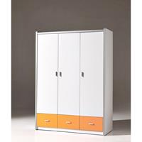 Kleiderschrank BONNY-12, 3-trg, 147cm, Weiß Orange