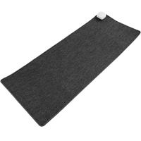 primematik Heizteppich Thermisches Heizmatte Beheizter Teppich Pad-Schreibtisch dunkelgrau 80x32cm 77W - 