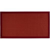FLOORDIREKT Sisal-Teppich Amazonas | Rot | Mit Bordüre | 70 x 130 cm