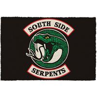 riverdale Fußmatte South Side Serpents schwarz/grün, aus Kokosfaser, Unterseite aus PVC. 152 x 101,5 cm