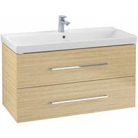 Villeroy & Boch Avento wastafelonderkast 97.6x51.4cm 2 lades Nordic oak A89200VJ