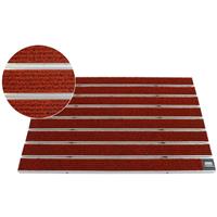 EMCO Eingangsmatte DIPLOMAT Large Rips rot 12mm Fußmatte Schmutzfangmatte Fußabtreter Antirutschmatte: 590 x 390 mm