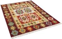 THEKO Natur Teppich Kelim Sumak Ethno bunt Gr. 140 x 200