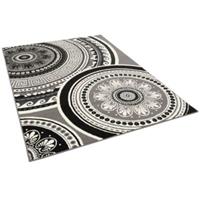 Pergamon Teppich Trendline Mandala schwarz/weiß Gr. 80 x 150