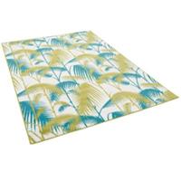 Pergamon Designer Teppich Samba Palmen grün/blau Gr. 80 x 150