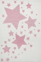 Happy Rugs Kinderteppich, STARLINE creme/rosa, 100 x 150 cm