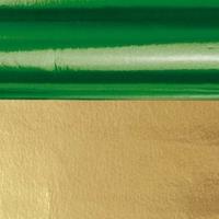 2x rollen knutsel folie groen/goud 50 x 80 cm -