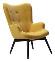 SalesFever Sessel, Strukturstoff, B80xT99xH92 cm gelb