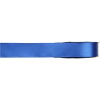 1x Hobby/decoratie blauwe satijnen sierlinten 1 cm/10 mm x 25 meter -