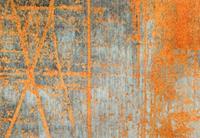 Wash+dry Teppich Decor Rustic grau/orange Gr. 70 x 120