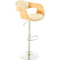 clp Barhocker Kingston Kunstleder-creme-Natura - 