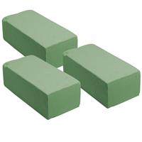Rayher hobby materialen 8x Blokken rechthoekig groen steekschuim/oase nat 20 x 10 x 7 cm -