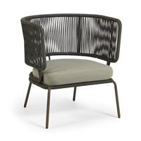 kavehome Kave Home Tuin fauteuil 'Nadin', kleur Donkergroen