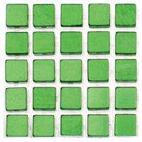 Glorex Hobby 595x stuks mozaieken maken steentjes/tegels kleur groen 5 x 5 x 2 mm -