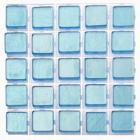 Glorex Hobby 595x stuks mozaieken maken steentjes/tegels kleur lichtblauw 5 x 5 x 2 mm -