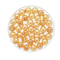 50x stuks sieraden maken Boheemse glaskralen in het transparant goud van 6 mm -