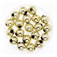 120x stuks sieraden maken glans deco kralen in het goud van 10 mm -