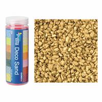 Grof decoratie zand/kiezels goud 500 gram -