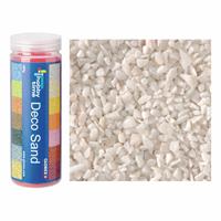 Glorex Hobby Grof decoratie zand/kiezels wit 500 gram -