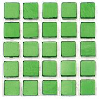 Glorex Hobby 714x stuks mozaieken maken steentjes/tegels kleur groen 5 x 5 x 2 mm -
