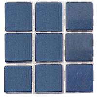 Glorex Hobby 378x stuks mozaieken maken steentjes/tegels kleur donkerblauw 10 x 10 x 2 mm -